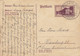 Saargebiet Postal Stationery Ganzsache Entier Postkarte Kaserne Saarlouis Sonderstempel MERZIG (Saar) 1935 HAMBURG - Interi Postali