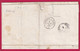 N°22 GC 1724 GROS TENQUIN MOSELLE CAD TYPE 22 BOITE RURALE C NON IDENTIFIEE SARREGUEMINES LETTRE COVER FRANCE - 1849-1876: Classic Period
