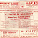 87-LIMOGES-PROGRAMME SOCIETE CONCERTS CONSERVATOIRE MUSIQUE-PLACE EVECHE-1943-1948-MAURICE MARECHAL-MONIQUE MERCIER - Programmes