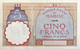 Morocco 5 Francs, P.23Aa (1.8.1922) - UNC - - Marocco