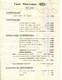 FACTURE.13.MARSEILLE.CARROSSERIE.PEINTURE.SELLERIE.BARTHELEMY & COLLARD 101 Blvd.SAINT CHARLES.TARIF AU DOS. - Automobilismo