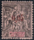 INDE . N°  20 (*) . 1903. Type Paix 5c/25c. Noir Sur Rose. Signé.  Cote 400€. - Oblitérés