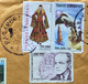 TURKEY,2006,AIR MAIL USED COVER TO INDIA,11 STAMPS,FLOWER,PLANT,EUROPA,SNOW,MOUNTAIN,SHIP,MOSQUE CULTURE,COSTUME,ZODIAC - Corréo Aéreo