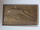 Rare! Brass Plaque 71x 41 Mm In Box With The First Test Flight Of The Romanian Rombac 1-11 Plane From 1982,see Pictures - Publicités