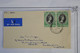 AU4 CYPRUS COVER    1953  CHYPRE .LARNACA + PAIRE DE  TP +AFFRANCH. INTERESSANT - Cipro (...-1960)