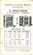 FACTURE.33.BORDEAUX.FABRIQUE DE GARDE MANGER,CHAUFFE PIEDS & MONES.P.DAUSSEING.TARIF 1912. - Non Classés