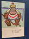 O LD Soviet Postcard  - Goalkeeper Hippo   - Hockey - 1963 - Rare! - Ippopotami