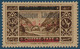 Grand LIBAN Taxe N°21** NON EMIS Surcharge Arabe Recto Verso Avec Grandes Barres En Bas En ROUGE TTB Signé R.CALVES - Postage Due