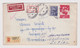 Bulgaria Bulgarie Bulgarije 1958 Registered Express Cover With Nice Topic Stamps Berries Sent Yugoslavia Return (65458) - Brieven En Documenten