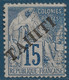 Colonies TAHITI N°12* 15c Bleu Tres Frais TTB Signé Calves & SCHELLER - Ungebraucht
