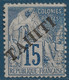 Colonies TAHITI N°12* 15c Bleu Tres Frais TTB Signé Calves & SCHELLER - Neufs