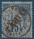 Colonies TAHITI N°12 Oblitéré De PAPEETE 1893 15c Bleu Tres Frais TTB Signé Calves - Ongebruikt