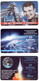 Rusia 3 Tarjetas Naves Espaciales - Space