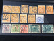 CHINA LOT OF SHANGHAI LOCAL POST CANCELLATION, FROM A TO J + SMALL DRAGON + JUNKS W-OVPT +++++ - Used Stamps