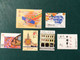 MACAU LOT OF 6 UNUSUAL STAMPS, KITES, SNAKE CALIGRAPHY, COMPASS CART. - Verzamelingen & Reeksen