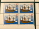 MACAU 1993 NAUTICAL SCIENCE ' PORTUGUESE SHIPS SET IN CORNER BLOCK OF 4, CAT. $19EUROS - Lots & Serien