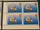 MACAU 1993 NAUTICAL SCIENCE ' PORTUGUESE SHIPS SET IN CORNER BLOCK OF 4, CAT. $19EUROS - Lots & Serien