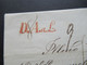 Italien Klassik 1858 Stempel ...ygallia Und Ank. Stempel Genova Arrivo Und Roter L1 D.A.a.L. Faltbrief Mit Inhalt - Lombardy-Venetia