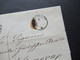 Italien Klassik 1858 Stempel ...ygallia Und Ank. Stempel Genova Arrivo Und Roter L1 D.A.a.L. Faltbrief Mit Inhalt - Lombardije-Venetië