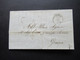 Italien Klassik 1854 Stempel Genova Faltbrief Mit Inhalt Und Ank. Stempel Genova Arrivo Geschrieben In Roma / Rom - Lombardo-Veneto