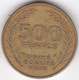 République De Djibouti 500 Francs 1991, Bronze-aluminium, KM# 27 - Gibuti