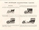 Delcampe - RARE DOCUMENT COMMERCIAL LES ATTELAGES AUTOMOBILES LACOIN (12 FEUILLETS) - 1900 – 1949