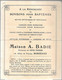 DEPLIANT PUB-Vers 1910-CONFISERIE Antoinette BADIE-BORDEAUX-13,5x10,5cm-Papier- TBE-RARE - Publicités