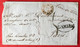 France Entrée ESPAGNE PAR ST JEAN DE LUZ 1.1.1856 De Lisbonne, Portugal Via BADAJAZ, Espagne - (C022) - Entry Postmarks