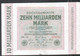 Allemagne, ZEHN MILLIARDEN MARK 1923 - 10 Mrd. Mark
