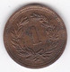 Suisse 1 Rappen 1921 B, En Bronze, KM# 3 - 1 Centime / Rappen