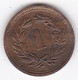 Suisse 1 Rappen 1921 B, En Bronze, KM# 3 - 1 Rappen