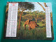 Calendrier 1989 Lavigne  Eléphant Lions Safari Almanach Facteur PTT POSTE Département Sarthe - Grand Format : 1991-00