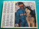 Calendrier 1989 Oberthur  Fille Pigeon Colombe Garçon Chien Husky Almanach Facteur PTT POSTE Département Sarthe - Grand Format : 1991-00