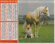 ALMANACH DU FACTEUR: Calendrier Des Postes 1984: SOMME, Cheval Et Chien, Jument Et Poulain - Grand Format : 1981-90