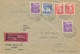 1934 Affranchissement TRICOLORE Lettre EXPRES EILSENDUNG ETRANGER > ALGERIE - ESPRESSO LUGANO - Covers & Documents