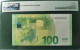 100 EURO SPAIN 2019 DRAGHI V001B2 VA000 CERTIFICATE PMG 65 RARE LOW SERIAL ONLY EVEN NUMBERS SC FDS UNCIRCULATED PERFECT - 100 Euro