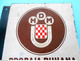 WW2 - CROATIA (NDH) "TOBACCO STORE " Original Vintage Large Massive Enamel Sign * Tabak Emaille Croatie Kroatien Ustase - Objetos Publicitarios