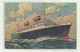 PIROSCAFO S.S. AMERICA ILLUSTRATA FRED J. HOERTZ - VIAGGIATA  FP - Passagiersschepen