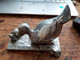 Presse Papier Canard Et Escargot BENJAMIN RABIER - Statuettes En Métal