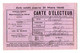 VP19.498 - LA FERTE - MACE 1946 - Carte D'Electeur - Mr Albert ARNOULT Jardinier - Other & Unclassified