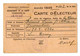 VP19.499 - BERFAY 1945 - Carte D'Electeur - Mme Louise FREMONT Journalière - Other & Unclassified