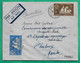 YT N°304 + 308 ST PIERRE ET MIQUELON LETTRE PAR AVION POUR LE GAULT PERCHE LOIR ET CHER REEXPEDIE CHERBOURG MANCHE 1948 - Covers & Documents