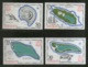 Kiribati 1984 Island Map Geology Ship Fish Sc 436-39 MNH # 259 - Islands