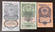 Set Of Seven Original Russia Rubles 1947, Photos Of Watermarks Included. - Russia