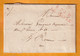 1828 - Marque Postale P74P LE HAVRE En Rouge Sur Lettre Pliée Avec Corresp De 2 Pages Vers Rouen - Dateur En Arrivée - 1801-1848: Précurseurs XIX