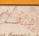 1828 - Marque Postale P74P LE HAVRE En Rouge Sur Lettre Pliée Avec Corresp De 2 Pages Vers Rouen - Dateur En Arrivée - 1801-1848: Précurseurs XIX