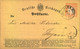 1872, 1/2 Groschen Kleiner Brustschild Orange Auf Karte Ab BERLIN P.E. No. 25 - Cartas & Documentos