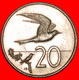 * BIRD TERN: COOK ISLANDS ★ 20 CENTS 1974! SMALL MINTAGE UNC MINT LUSTRE! UNCOMMON!!! LOW START ★ NO RESERVE! - Cook