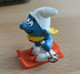 Schtroumpf, Smurf, Pitufo, Puffo, Schlumpf -skieur - N° 20091 - Figurines En Plastique