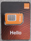 GSM Card Orange Hello (Small)  [With SIM] Egypt (Egypte) (Egitto) (Ägypten) (Egipto) (Egypten) - Egypt